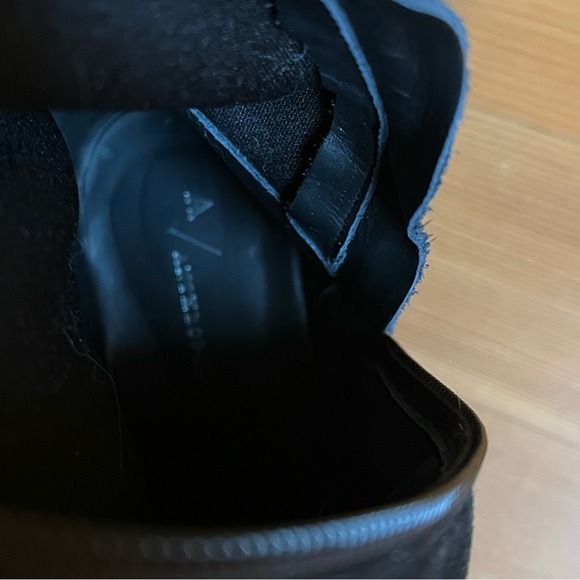 Anthropologie Black Micro Suede Tall Boots - Picture 8 of 9